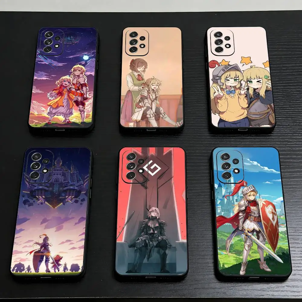

Cute Guardian T-Tales G-Game Phone Case For Samsung S26,S25,S24,S23,S22,S21,Plus,lite Soft Black Shell