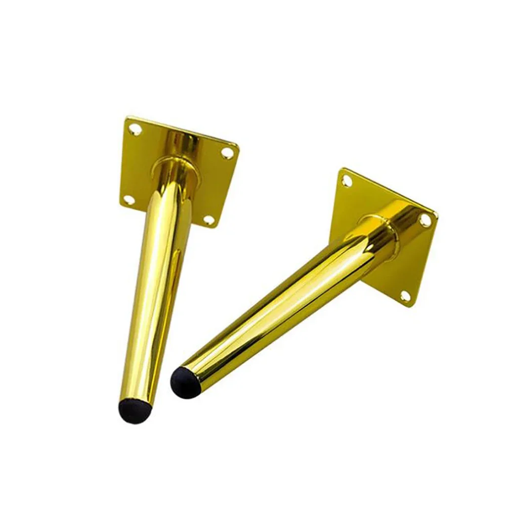 

4Pcs/Sets Furniture Support Legs For Cabinets Sofa Coffee Tables Chairs Metal Braces Support Hardware Cabinet Legs Gold