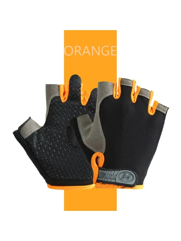 AliExpress NONE Professional Gym Fitness Breathable Anti-Slip Women Men Half Finger Summer Fishing Cycling Fingerless Gloves Female Bicycle Bike