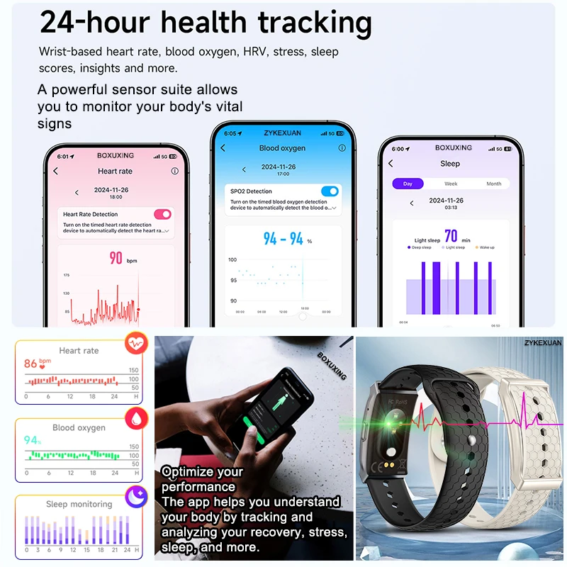 الرياضة اللياقة البدنية المقتفي سوار ذكي النسخة العالمية مراقبة النوم معدل ضربات القلب عداد الخطى دعوة تذكير Smartwatch الفرقة الرجال النساء