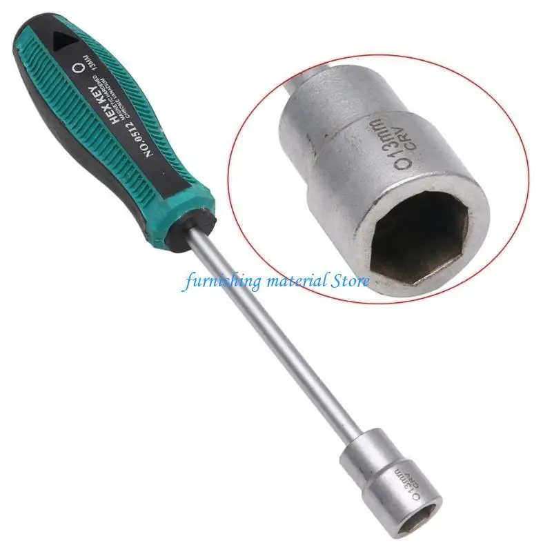 

Y5GD Metal Socket Driver Wrench Screwdriver Nut for Key Nutdriver Hand Tool 12mm
