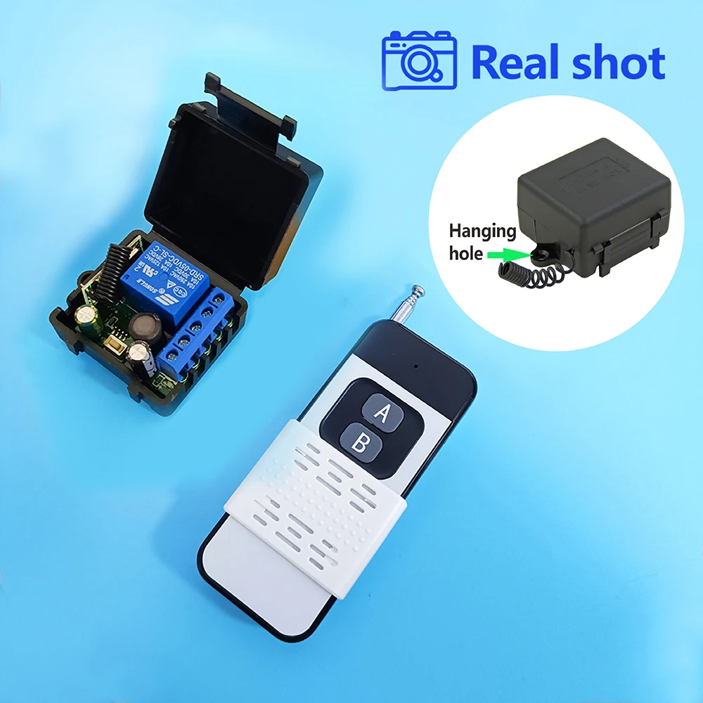 RF Interruptor de Controle Remoto Sem Fio, 433MHz, DC 5V, 12V, 24V, 30V, Módulo de Relé, 500M Transmissor para Lâmpada de Bloqueio Eletromagnético