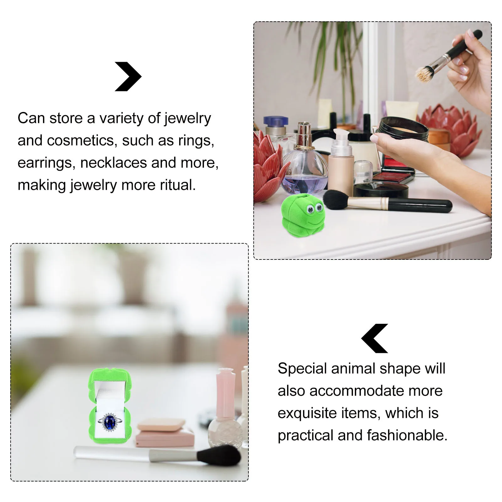

Mini Jewelry Box Pattern Travel Accessories for Women Small Jewelry Organizer Case Travel Accessories for Women