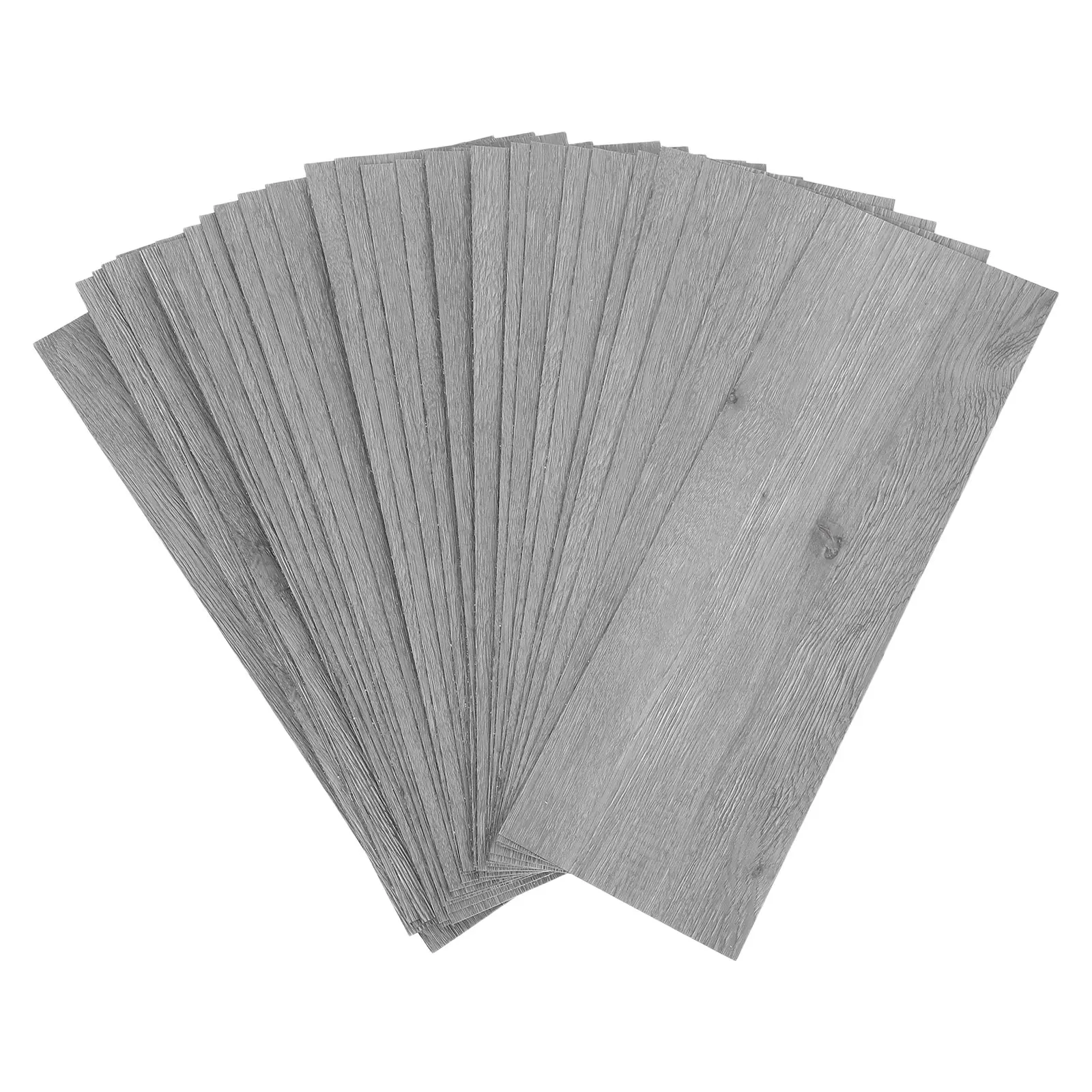 

32pcs Wood Grain Wallpaper Self Adhesive Durable Pvc Flooring Tiles Kitchen Bathroom Grey Backsplash Wall Decor Stickers