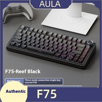 AULA Tarantula F75 Customized Mechanical Keyboard Gasket Structure Full Key Hot Swap 2.4 Wireless Office Three Modes