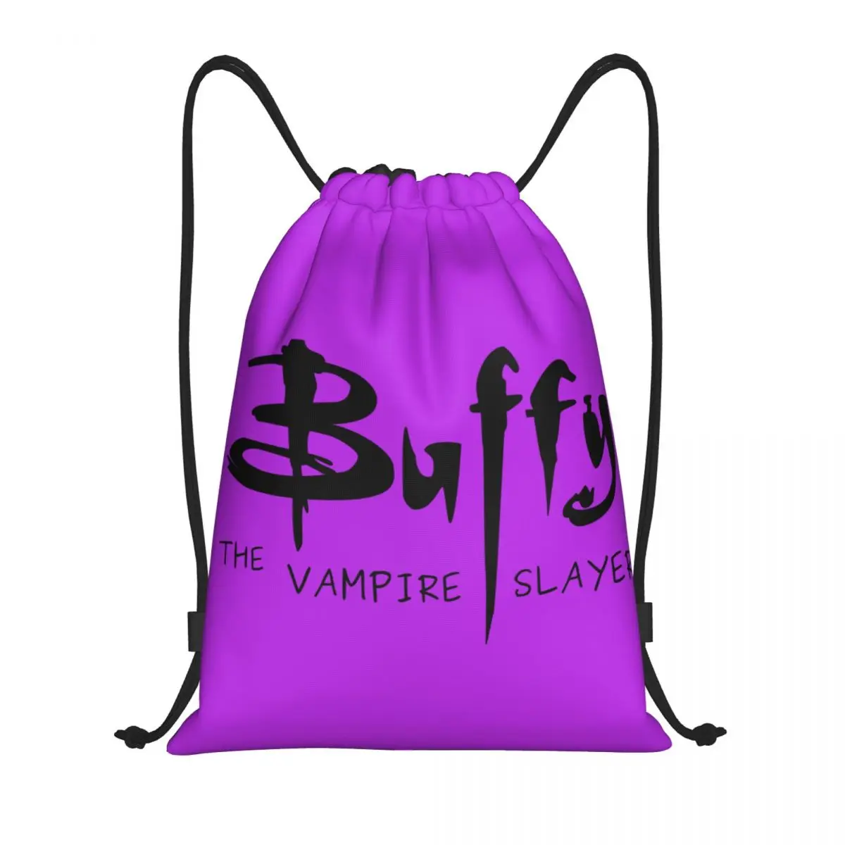 Custom Buffy The Vampire Slayer Drawstring Backpack Bags Men Women Lightweight TV Show Gym Sports Sackpack Sacks for Traveling