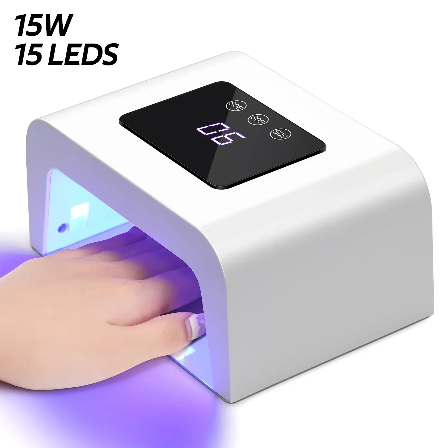 DianaBeauty UV LED Nail Lamp Professional 15 Leds Nail Dryer with Touch Screen UV Cabin for Nail Manicure Lamp USB Nail Tools