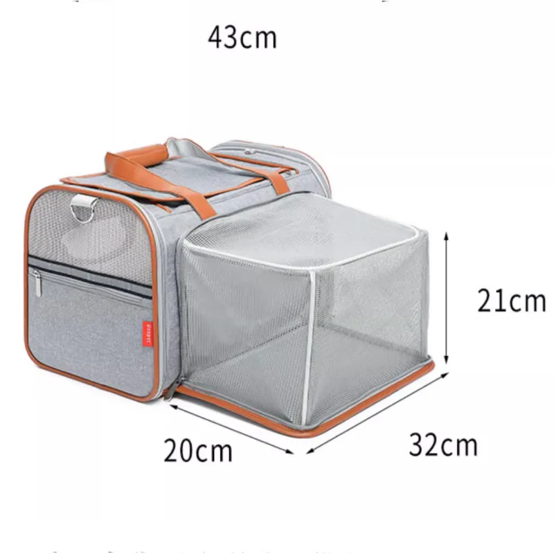 Imagem -06 - Mochila Gato Respirável com Design de Expansão Bolsa Conveniente para Transporte de Viagem Cesta Gatinho 3d Verão