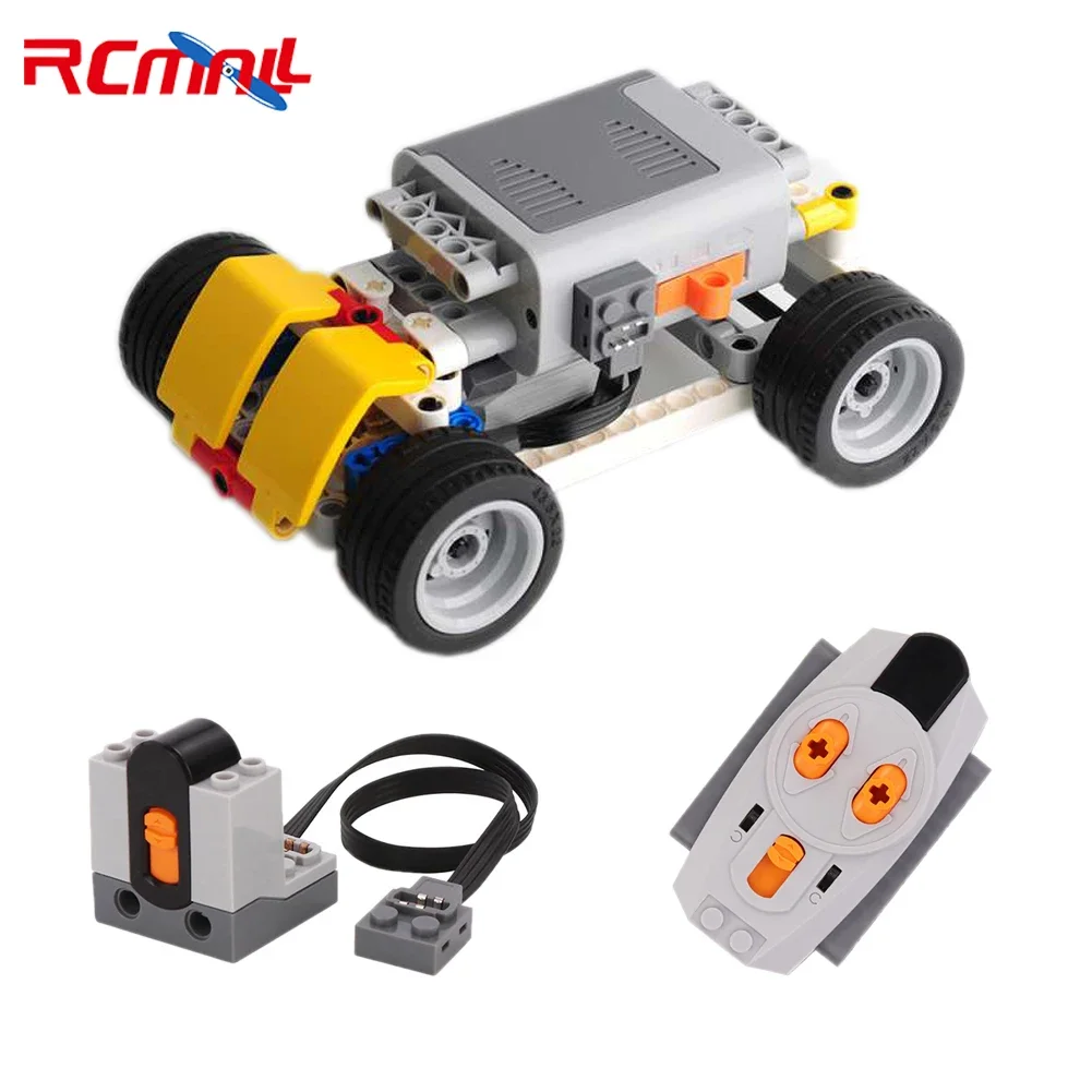 5M-E Motor Power Machinery Group Maker Kit Toy Car Kit Compatible with LEGOed Toy Robots with Infrared Remote and Receiver