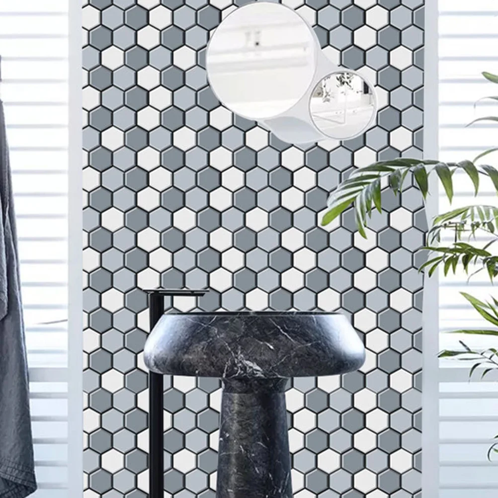 

2Pcs 3D Hexagon Wall Decals Easy Apply Remove No Residue Art Room Living Room Bedroom Decoration Wall Stickers