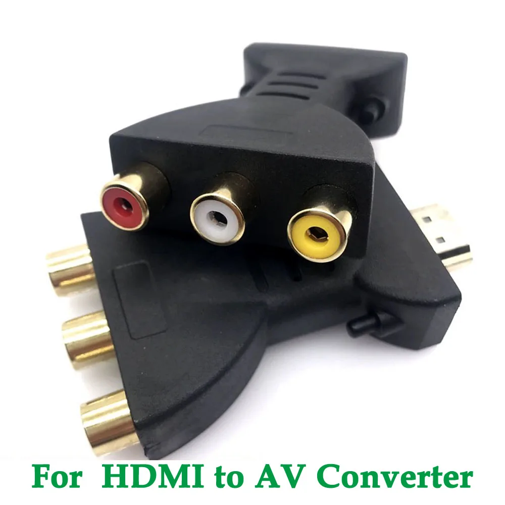 HD 1080P RCA AV To HDMI-compatible Adapter Converter For HDMI to AV converter 3RCA  Adapter Connector