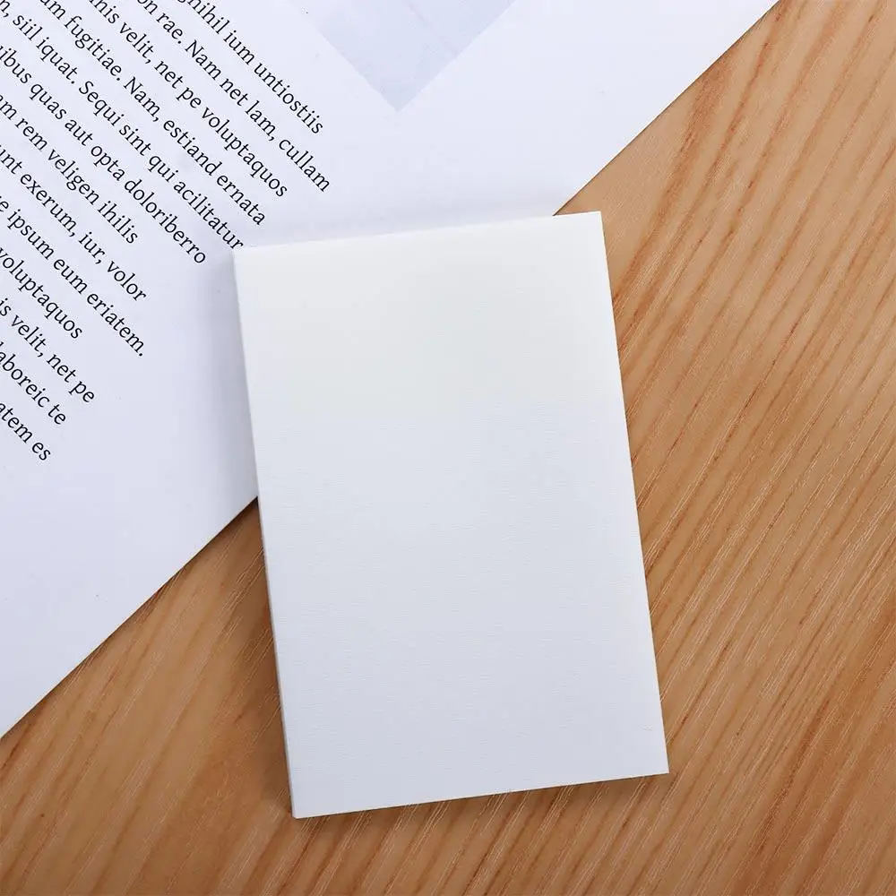 Creative Simple Self Adhesive Stationery Sticker Notepad Transparent Sticky Notes PET Memo Pad Daily To Do List Planner Sticker