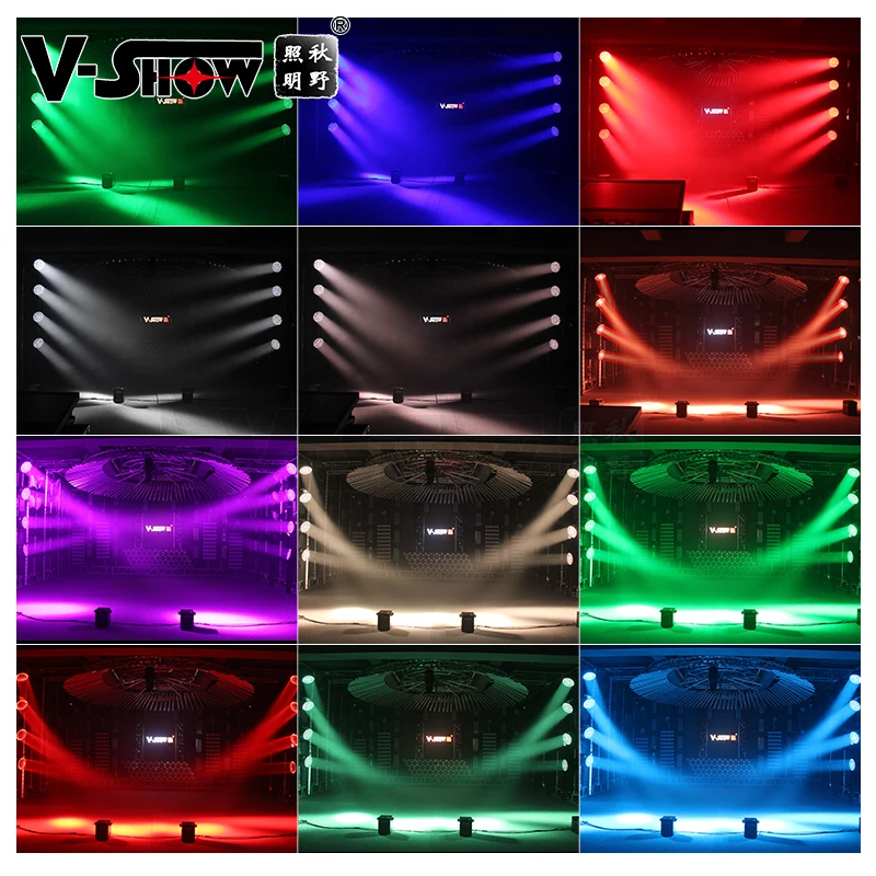 V-show Beam wash zoom 37*15W RGBW 4in1 shipping from Euro no New product circle control   for stage moving head