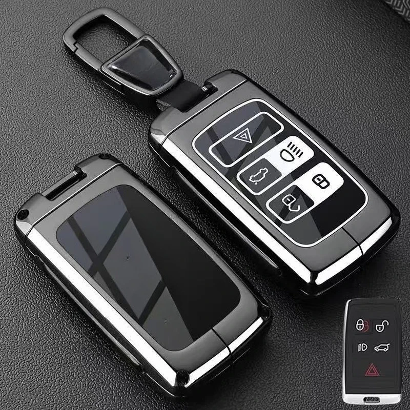 Zinc Alloy Car Key Case Cover Shell Protector Fob Holder for Jaguar XEL XFL E-PACE F-PACE F-TYPE XF XE XJL I-PACE Accessories - view 4