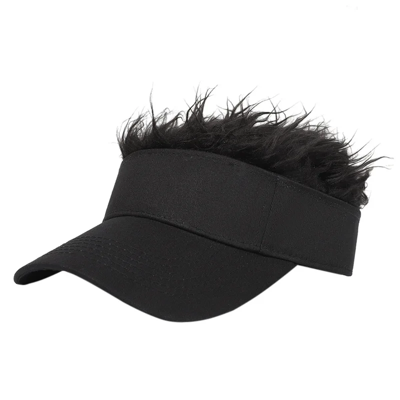 Casquette de baseball avec perruque à pointes pour hommes et femmes, chapeau avec poils à pointes, pare-soleil réglable, cosplay unisexe