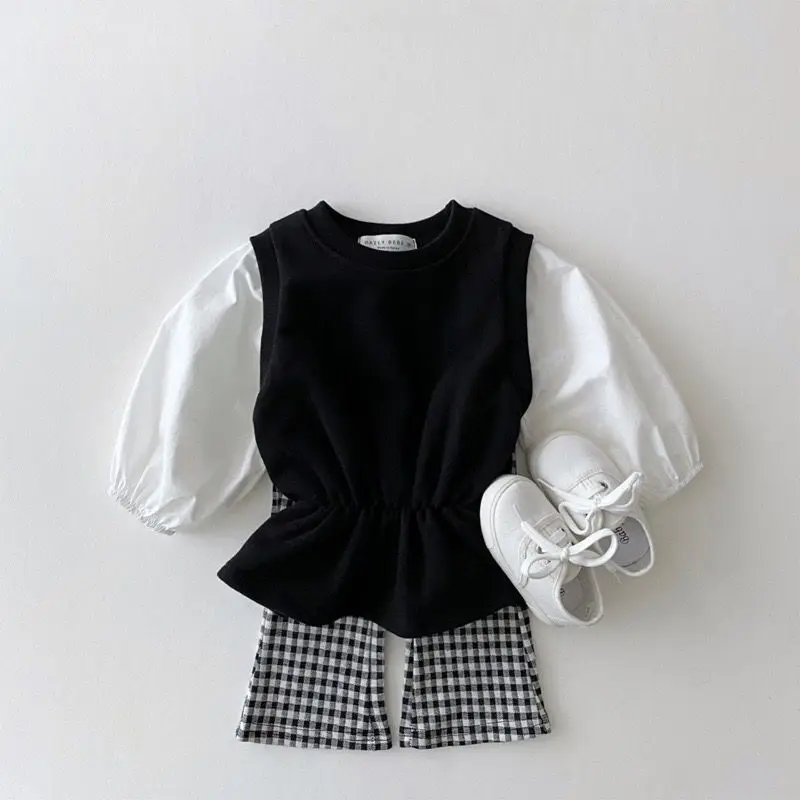 Herbst-Winter Mädchen Koreanischer Stil Fleece-Gefütterte Schlaghose Dehnbare Warme Lange Hose Kinder Weich Bequem Lässig Trend Kinder – Detail 3