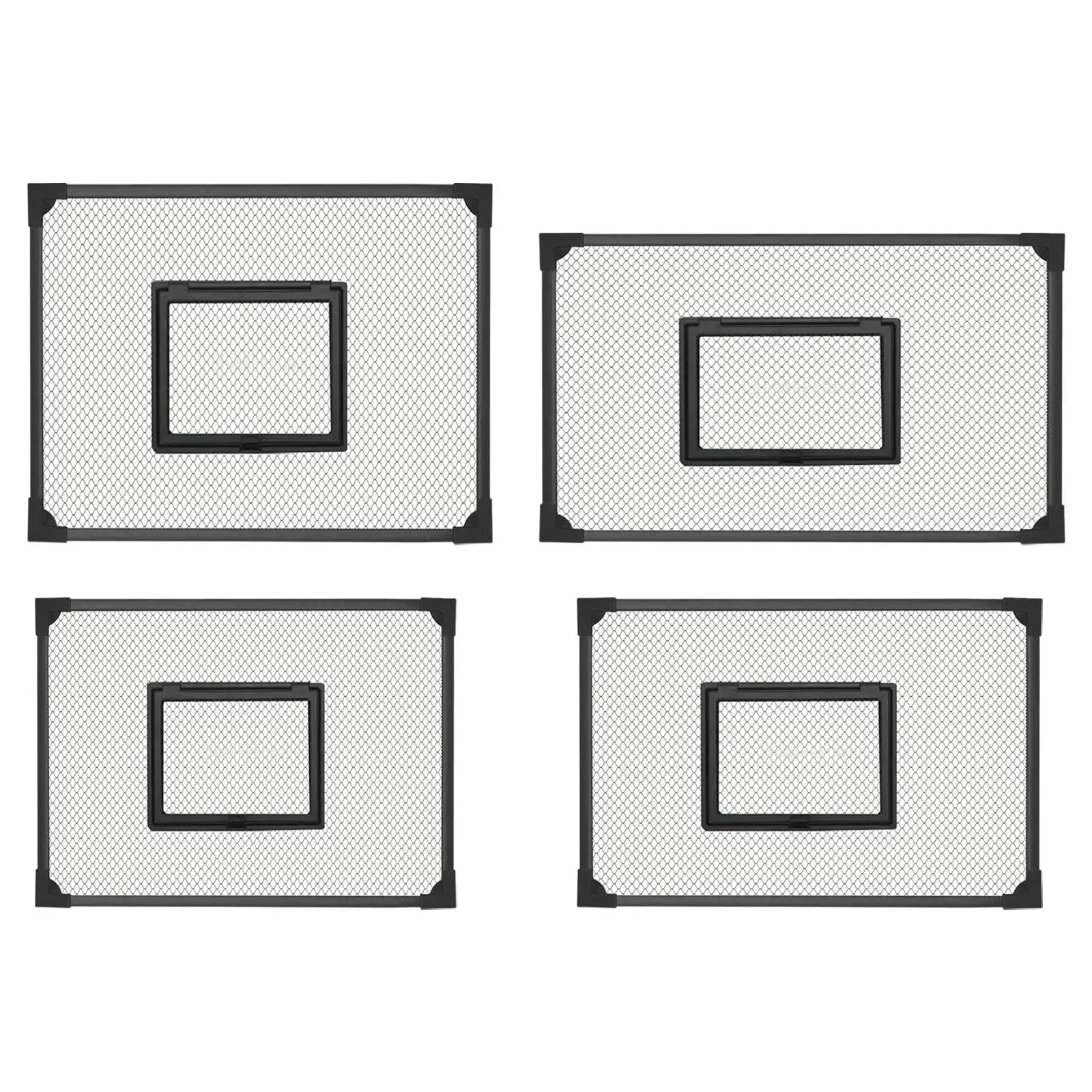 

Aquarium Anti Jumping Net Tear Resistant with Feeding Window to Protect 5mm Hole Fine Mesh DIY Tank Lid