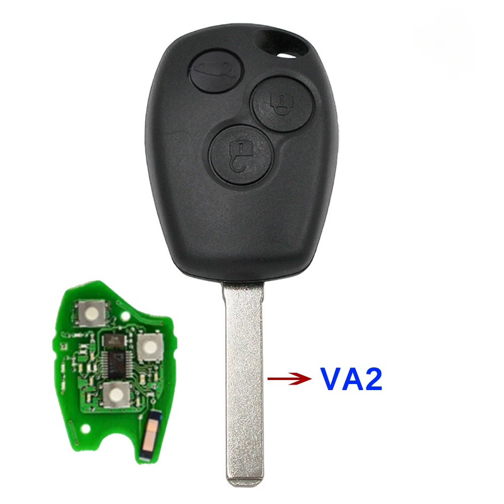 Ecusells Remote Car Key Fob PCF7961M 4A Chip 433MHz for Renault Trafic Sandero Logan Symbol Dacia Duster Logan Sandero 2012-2016