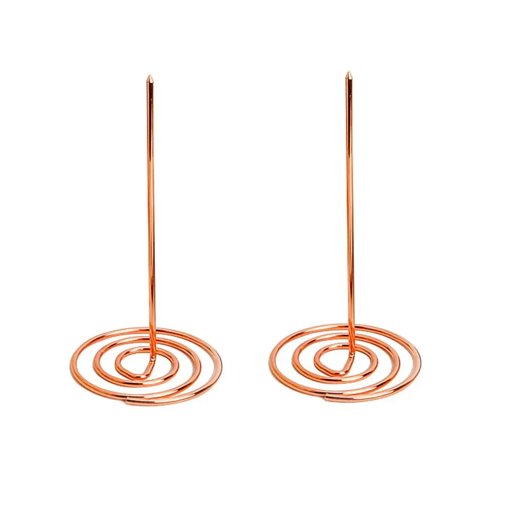 

2 Pcs Menu Holder Spike Metal Restaurant Accessory for Summons Paper Invoice Memo Folder Receipt Needle