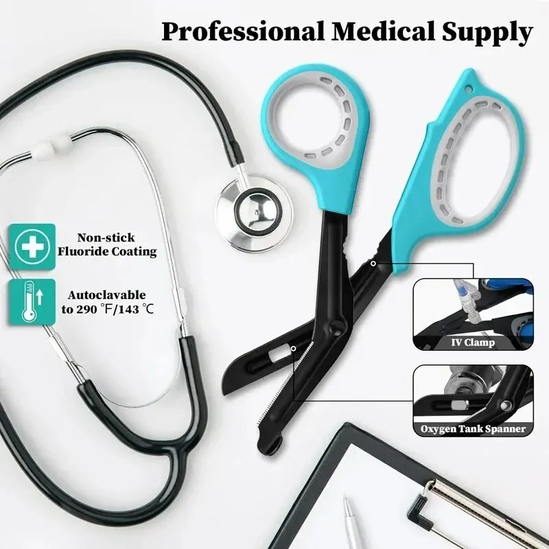 Medical Scissors Bandage Scissors Trauma Shears for Nurses, 7.5\