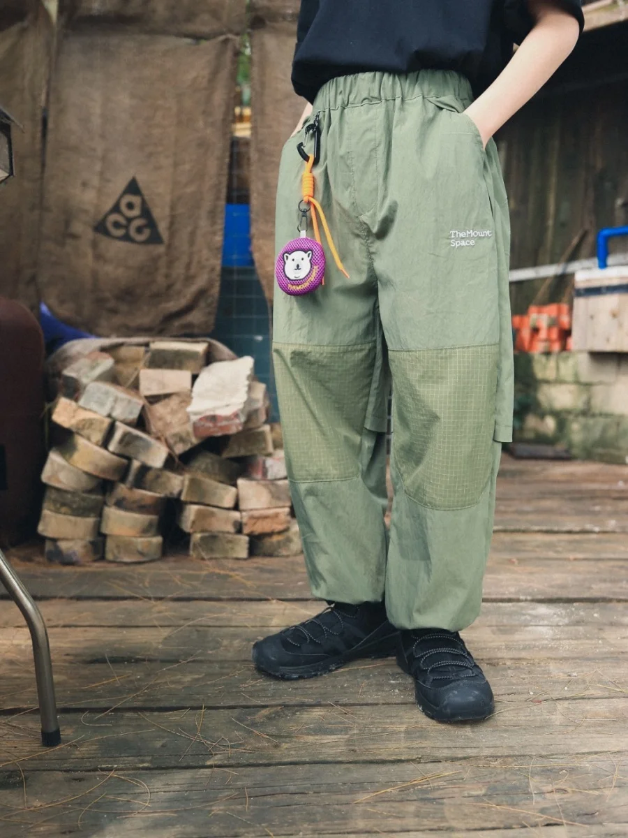 Mosquito-Resistant Outdoor Workwear Long Pants for Boys Lightweight Trousers with Cuffs Summer Season Breathable Comfortable
