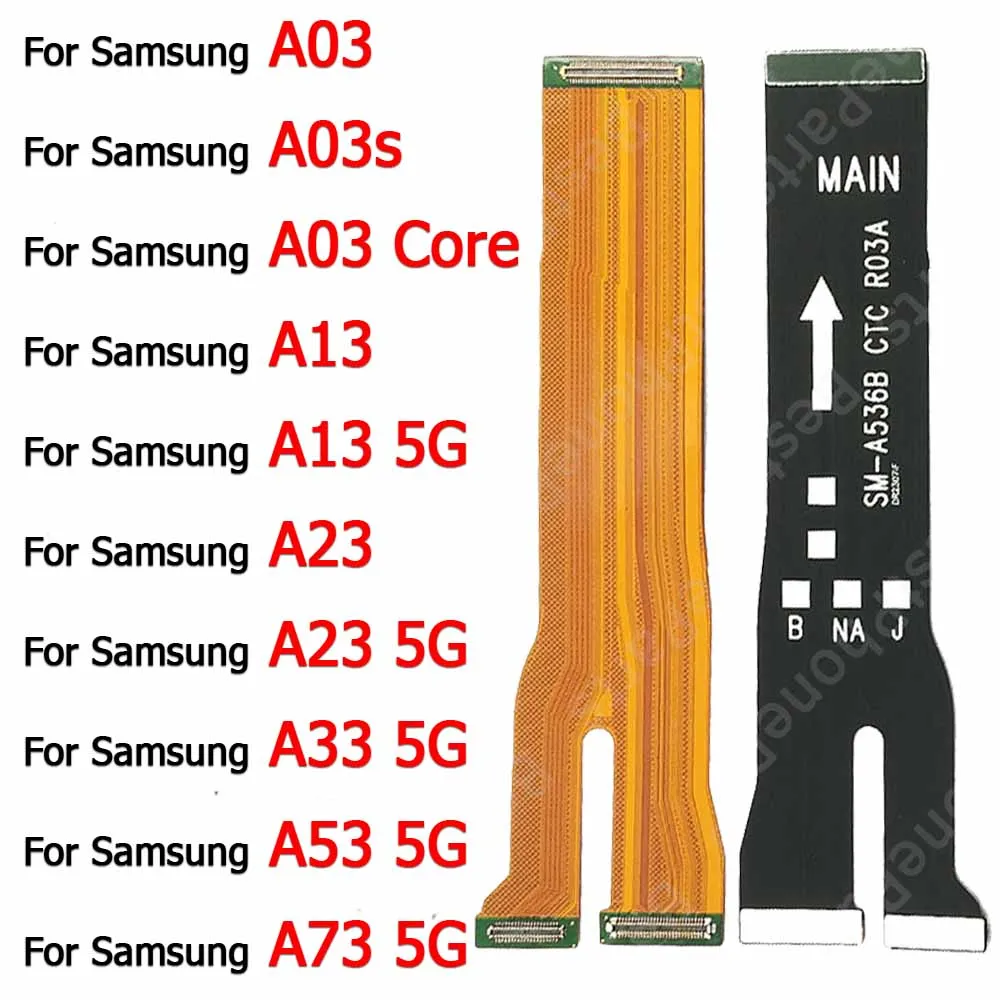 Main Board Motherboard PCB Dock Socket For Samsung Galaxy A03 Core A03s A13 A23 A33 A53 A73 5G Ribbon Mainboard Flex Cable