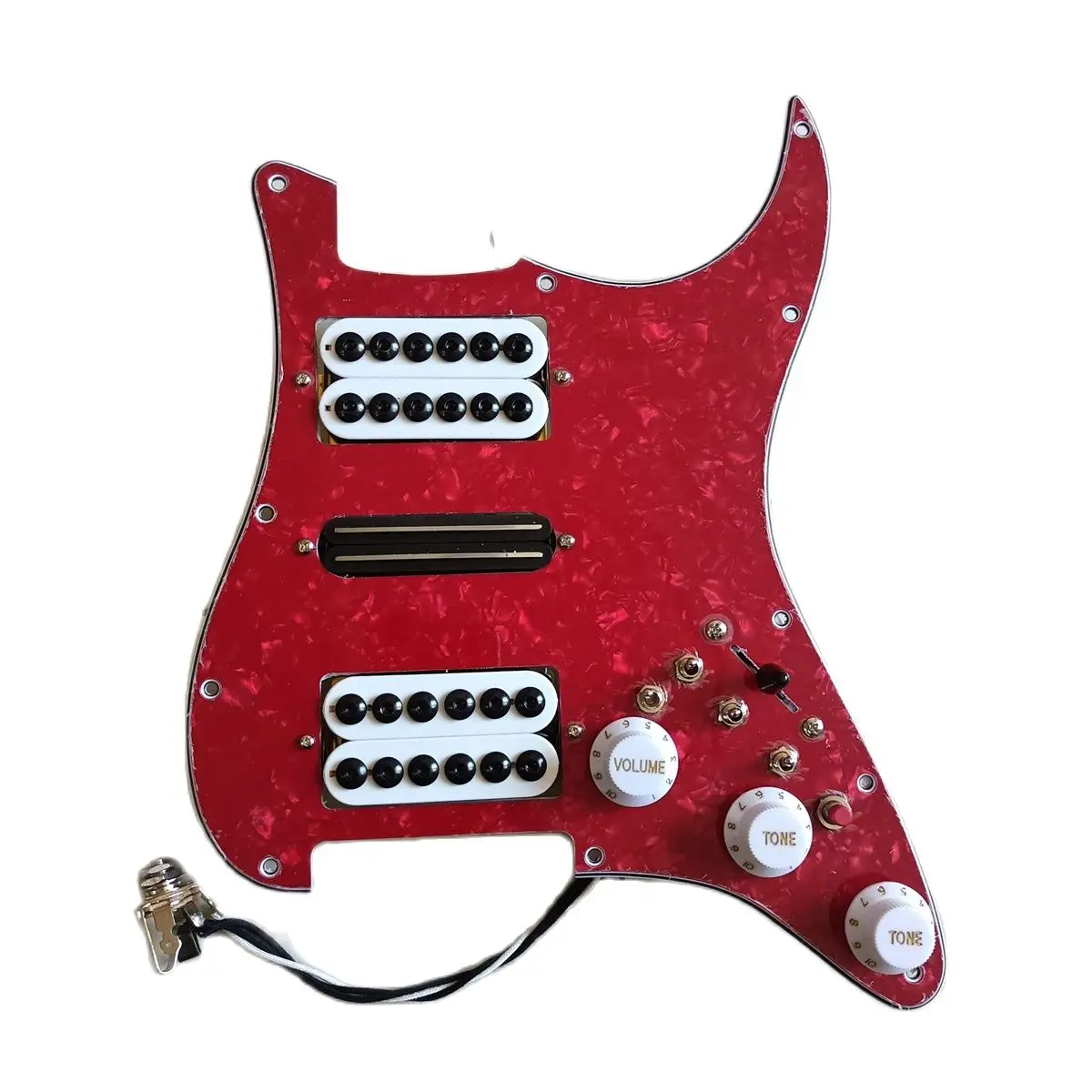 

Upgrade Loaded HSH Electric Guitar Pickguard Pickups Set Multifunction Switch Humbucker Magnet Pickups High Output DCR