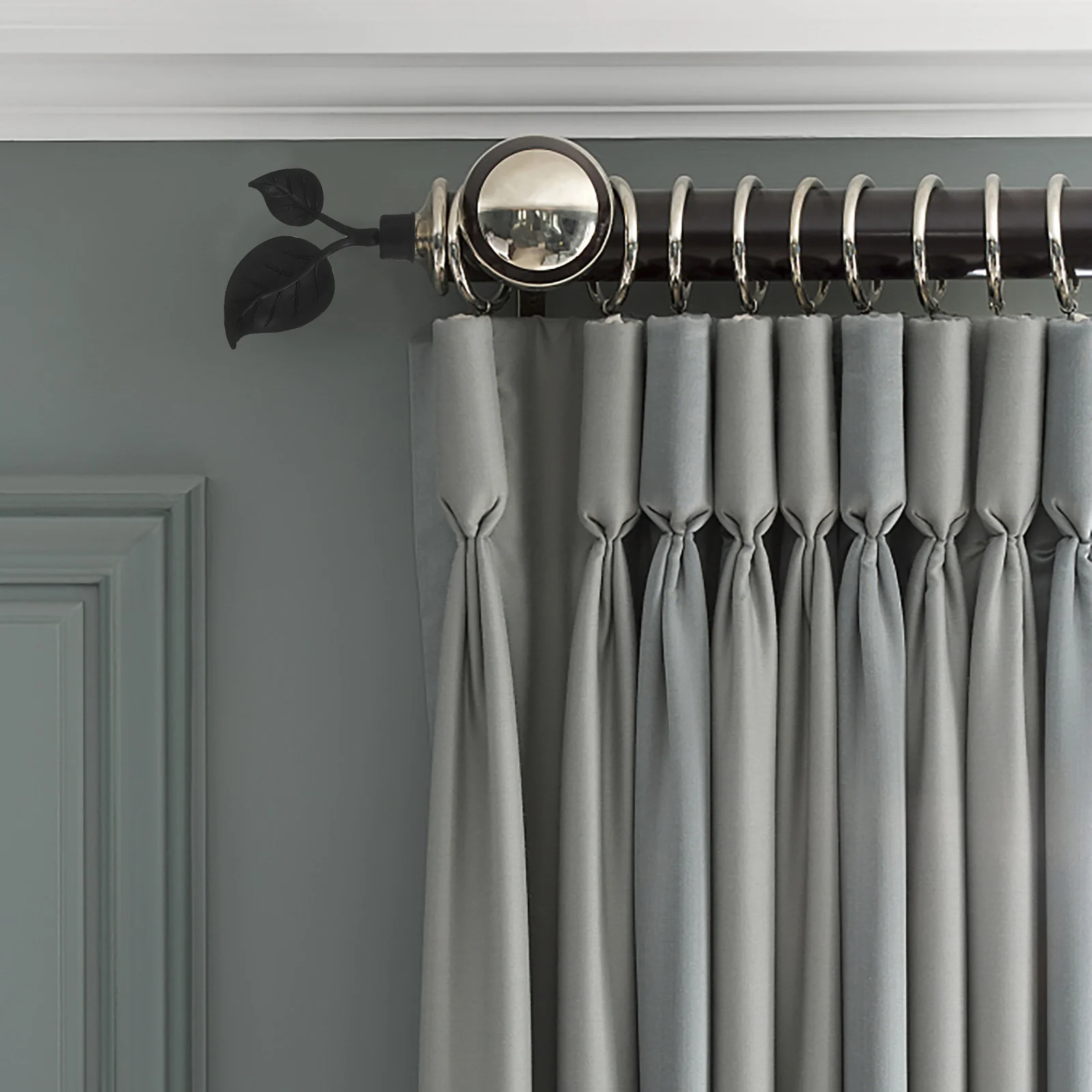

4pcs Curtain Rod Finials Modern End Caps Replacement For Window Drapery Rods Decorative Curtain Rod Fitting Decoration Home