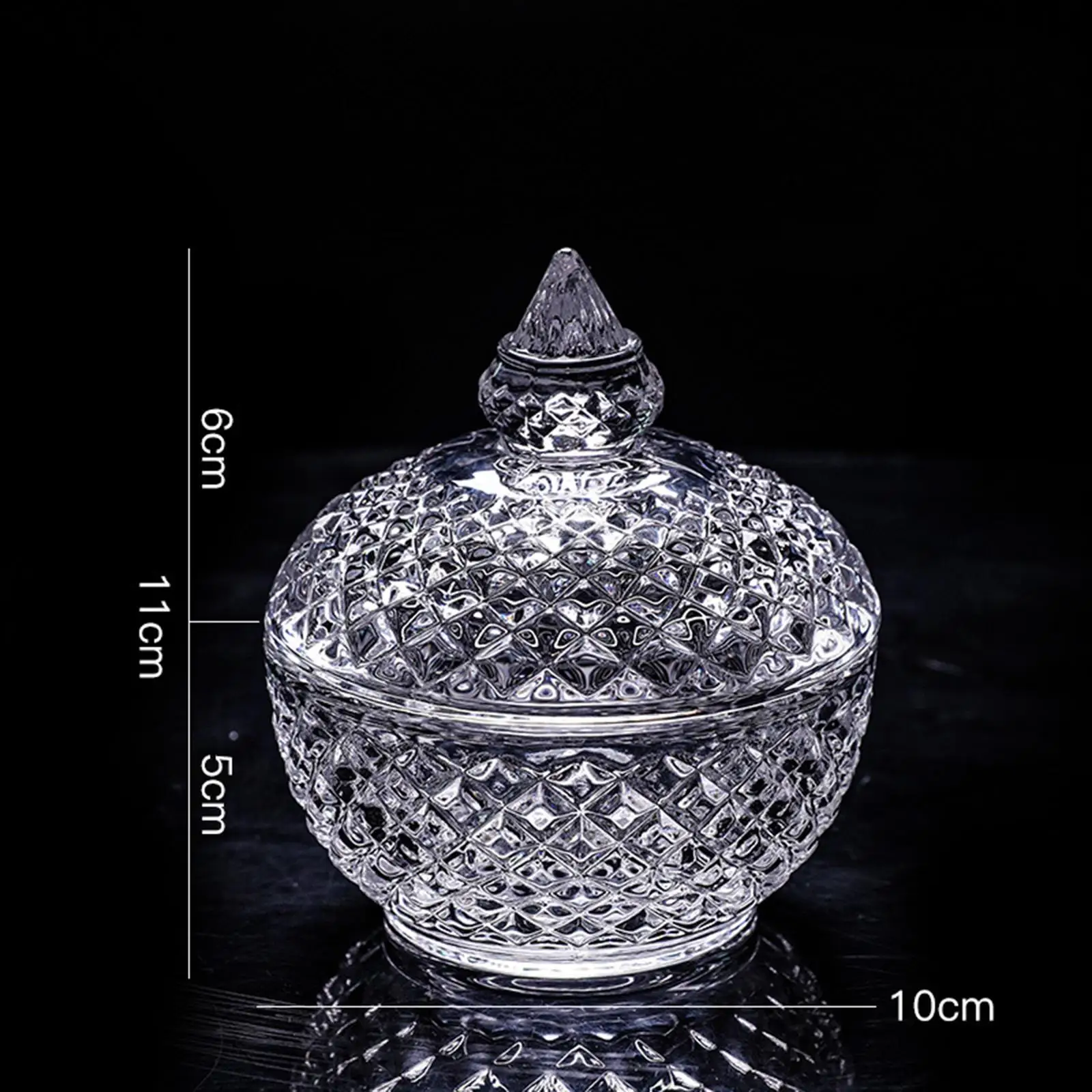 Glass Storage Jar Decorative Candy Bowl for Dried Fruit Candy Buffet Bar