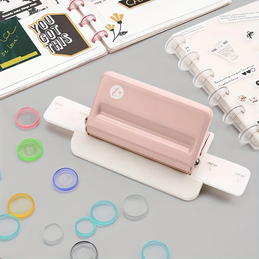 مثقاب بأربعة فتحات على شكل فطر، مثقاب ورق، مناسب لصنع الإشارات المرجعية وسجلات القصاصات ذات الأوراق السائبة.