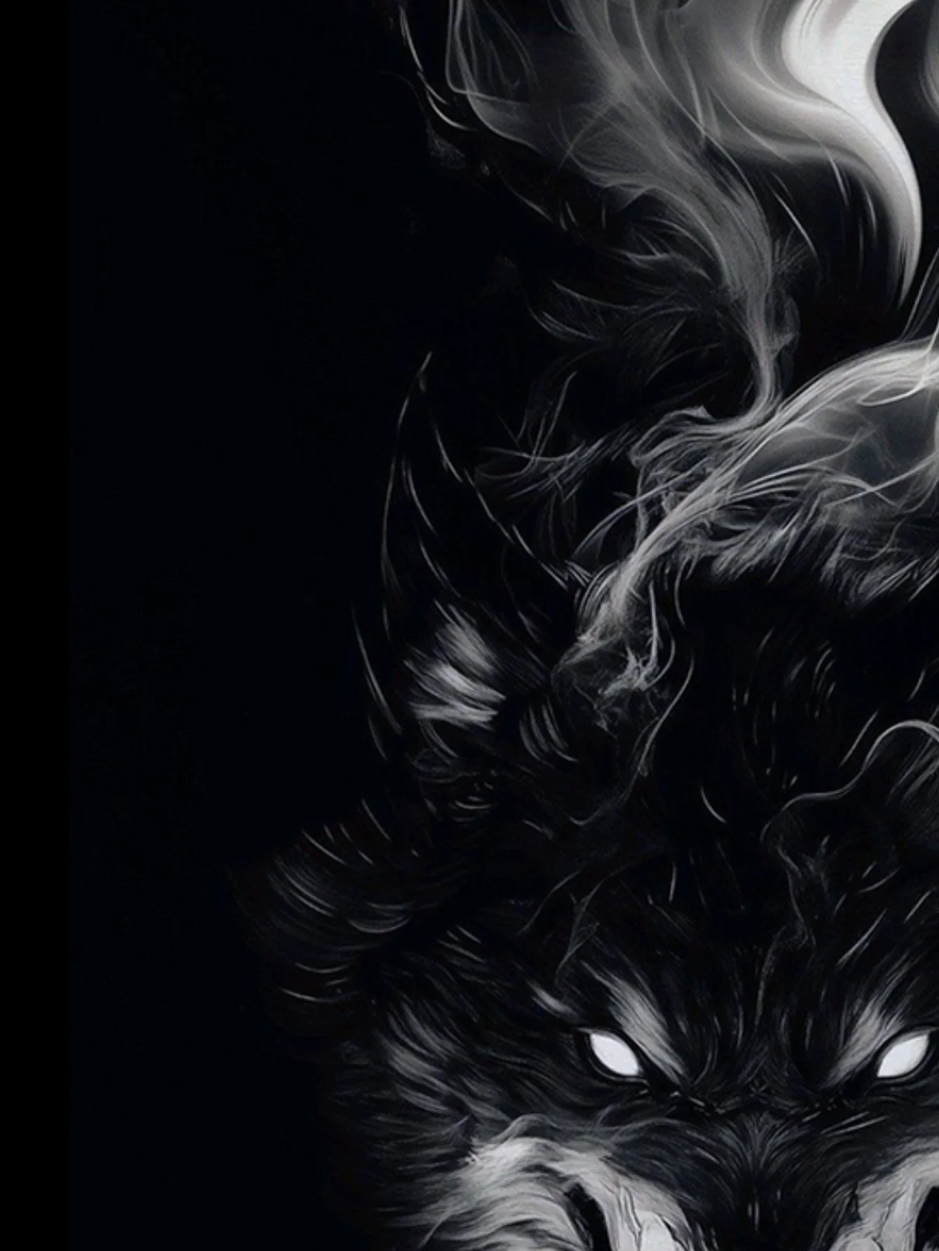 تي شيرت بطبعة جرافيك شرسة باللونين الأبيض والأسود | تي شيرت كاجوال برقبة دائرية للرجال | للملابس الرياضية في الشوارع الخارجية #6