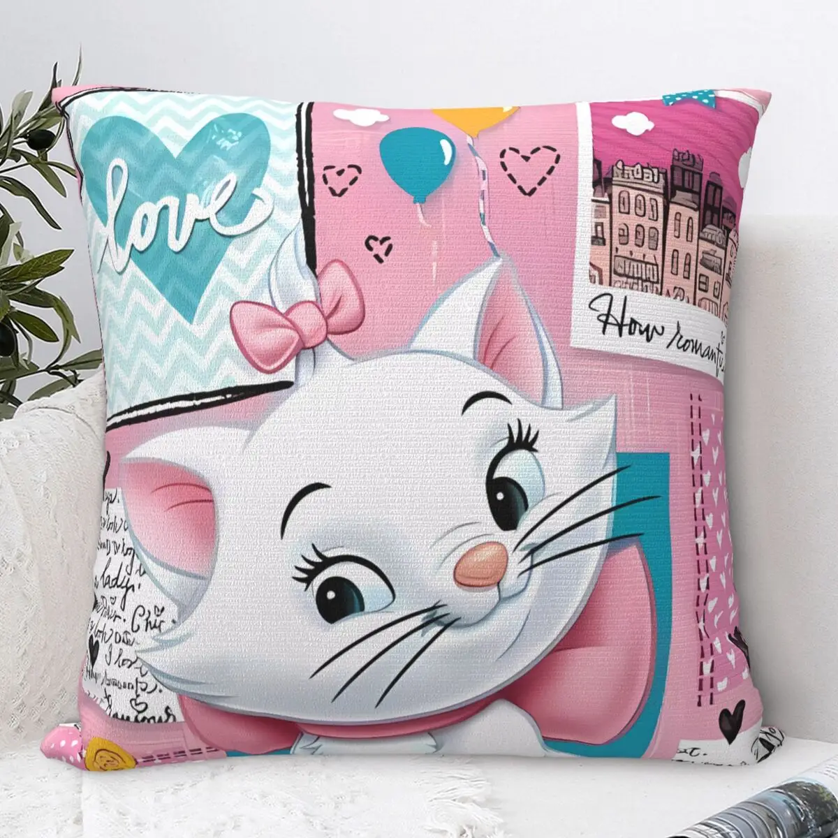 

Marie Cat Pillow Cover meme Morden Pillow Case For Sofa Bedroom Home Decor Cushion Cover Soft Pattern Pillowcases