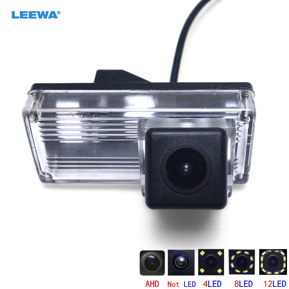 

LEEWA HD Car Backup Rear View Camera With 4LED/8LED/12LED For Toyota Land Cruiser 120 Prado 2002~2010 Old Reiz #CA4680