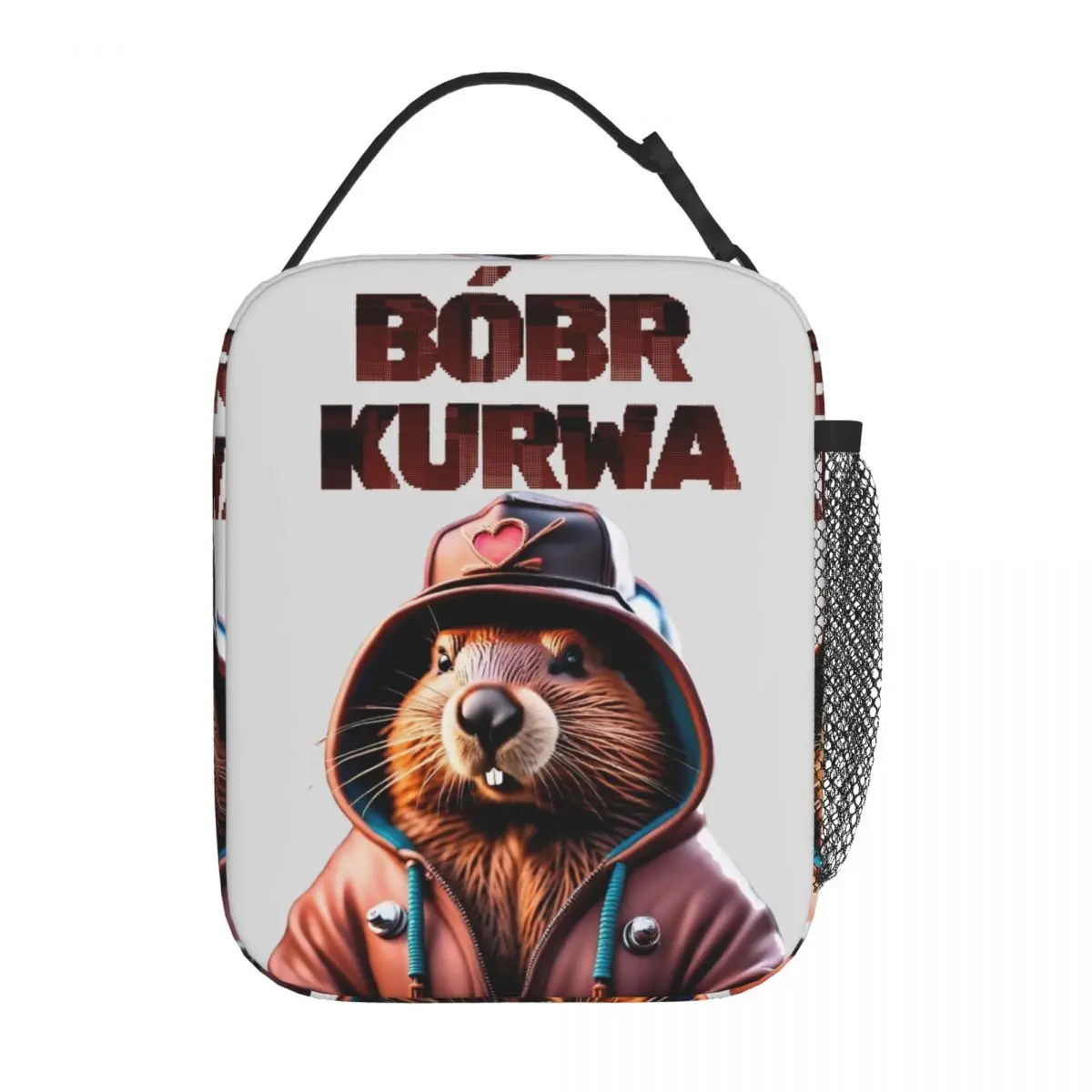 Bobr Kurwa Meme Beaver Thermal Insulated Lunch Bag for Travel Cool Beavers Bober Animal Food Bag Thermal Cooler Lunch Boxes