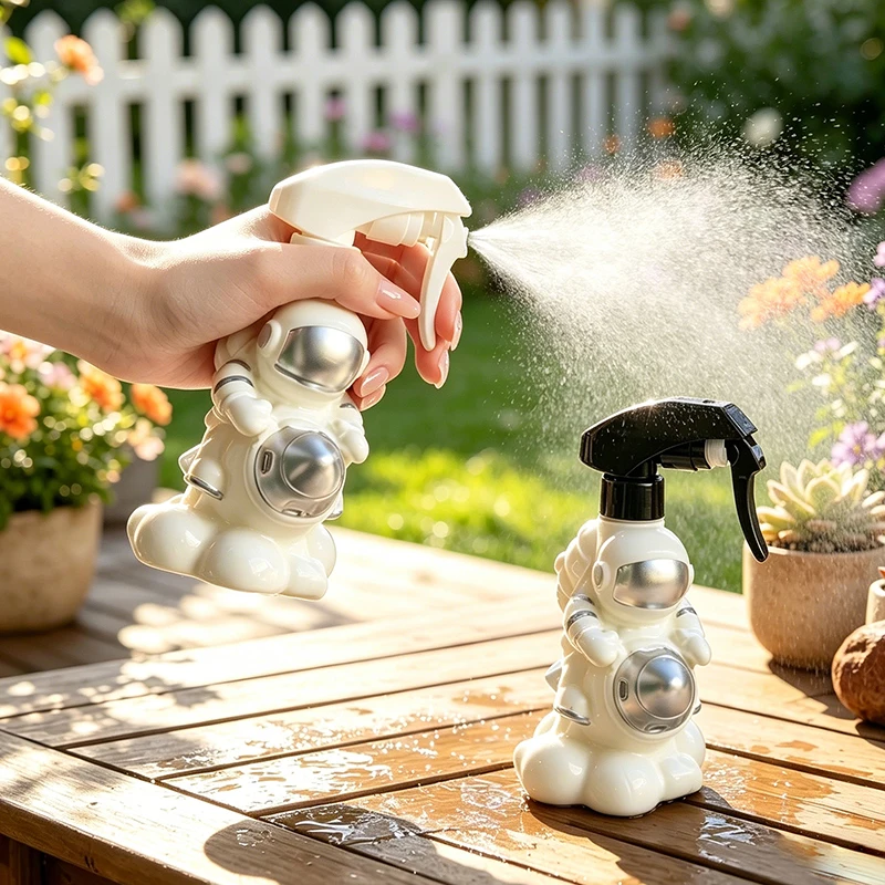 

Whimsical Astronaut Resin Spray Bottle Creative Plant Watering Mister for Household Cleaning Garden Use and Home Desktop Decor