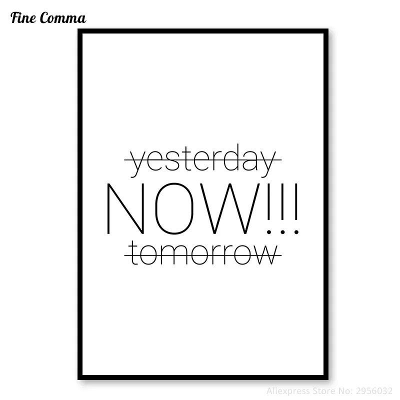 Yesterday Now Tomorrow I can Challenge Change Yoga Print Motivational Quotes Posters Minimalist Typography Wall Decor Canvas Art