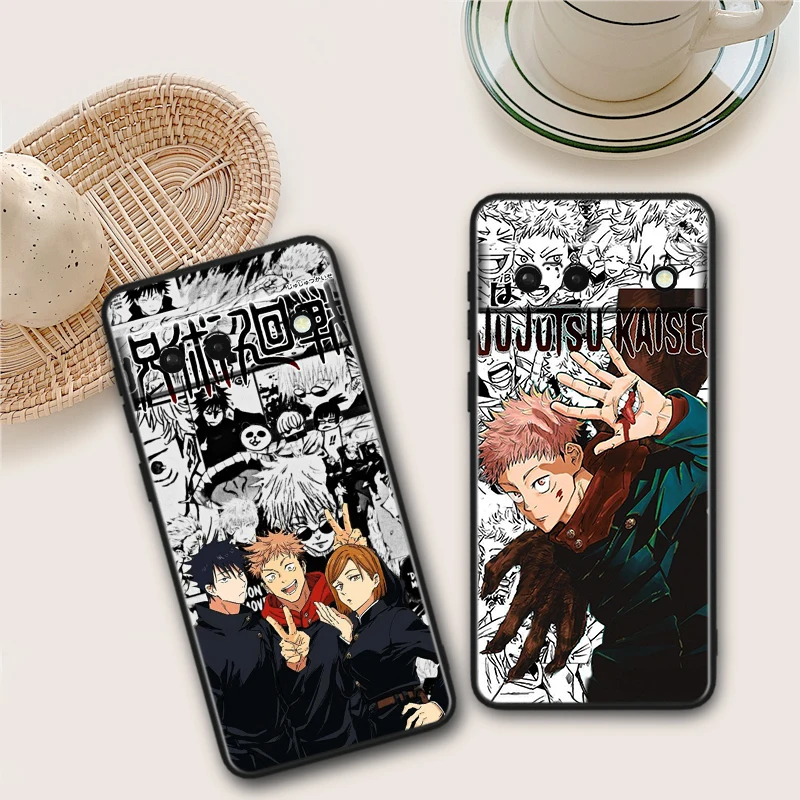 Jujutsu Kaisen Cool Gojo TPU Silicone Black Cover For Google Pixel 8 7A 7 6A 6 5A 5 5XL 4A 4XL 4 Pro 5G Phone Case