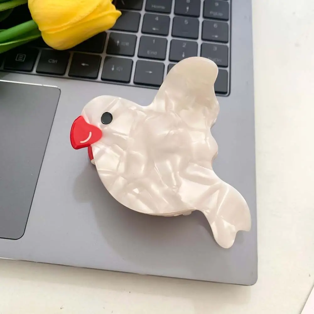 

Cute Cartoon Bird Hair Claw Mid Size Korean Style Animal Shark Clip Geometric Headdress Acetate Hair Clip Daily