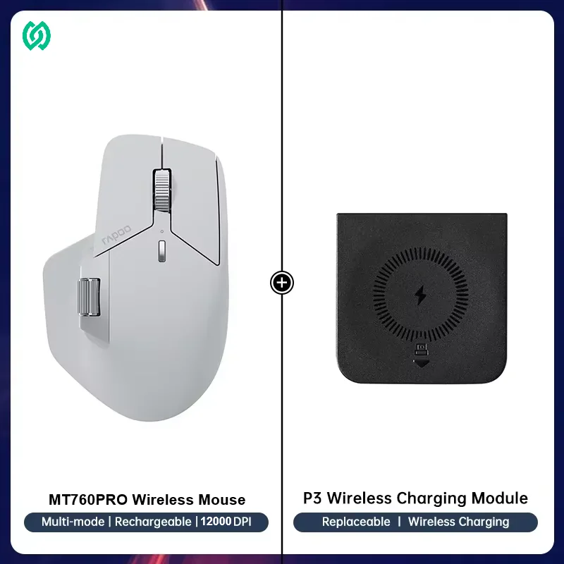 Rapoo MT760PRO ワイヤレスマウス NearLink + Bluetooth 5.0 マルチ