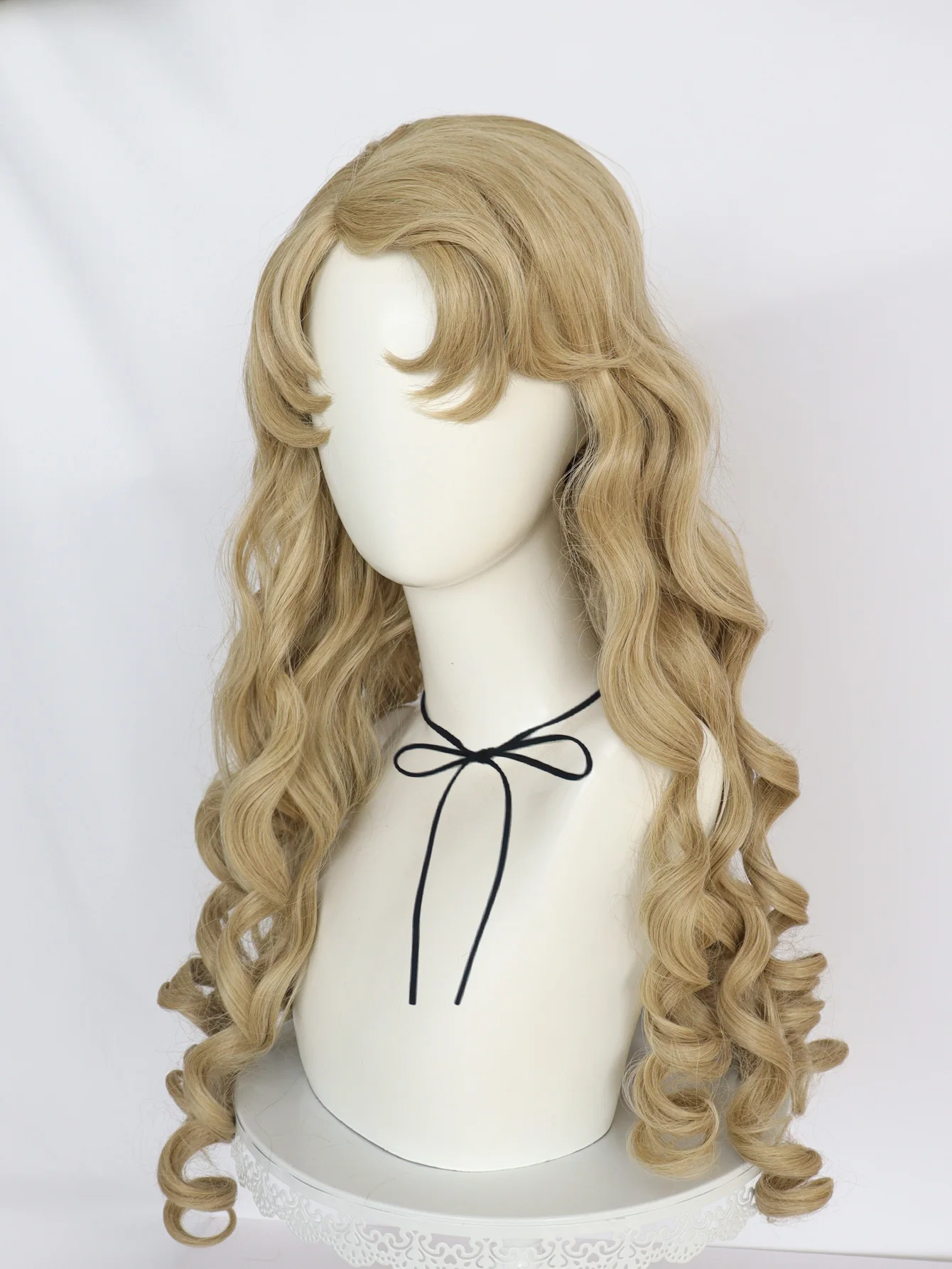 Synthetic 26inch Princess Curly Wavy Long Brown Sleeping Beauty Aurora Cosplay Wig for Halloween Christmas School Thanksgiving image 4
