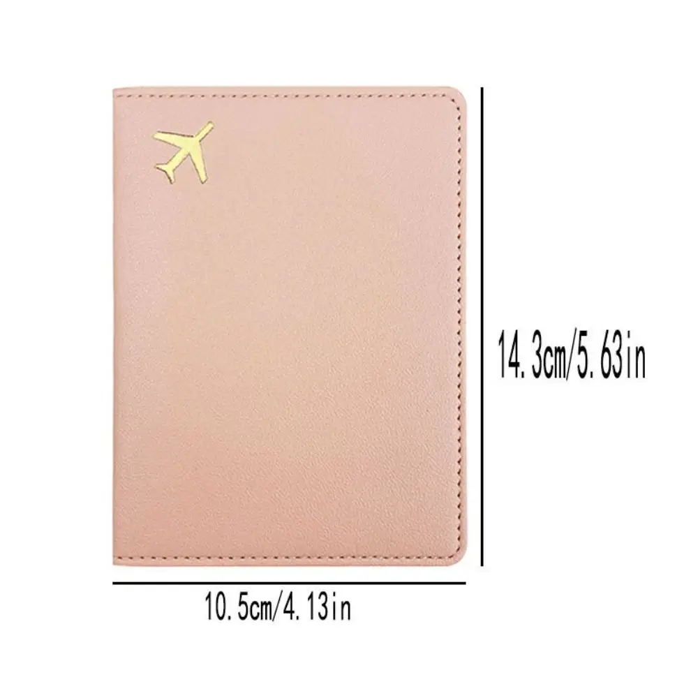 PU Leather Passport Holder Lightweight Waterproof Passport Case Portable Storage Solid Color Passport Protective Cover view 6