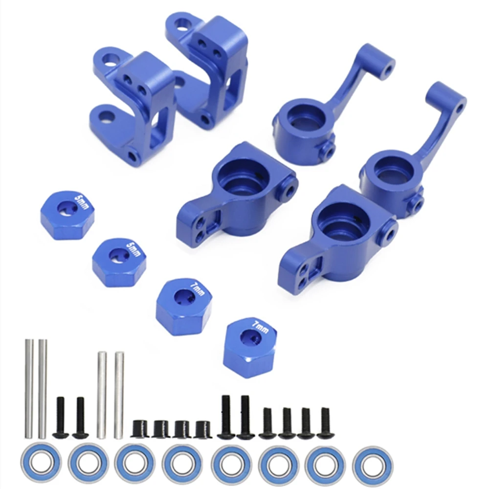 Steering Block&Caster Block&Rear Hub&Hex Adapters for 1/10 ECX 2WD Series Ruckus Torment Brutus Circuit Upgrade Parts,3