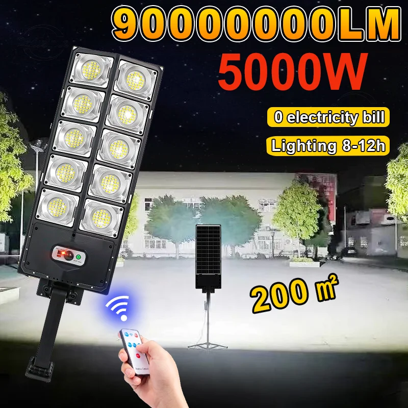 90000000LM Super Bright Outdoor Solar Lights Powered Lamp Waterproof Motion Sensor Human Solar Street Garden Light Yard Garage