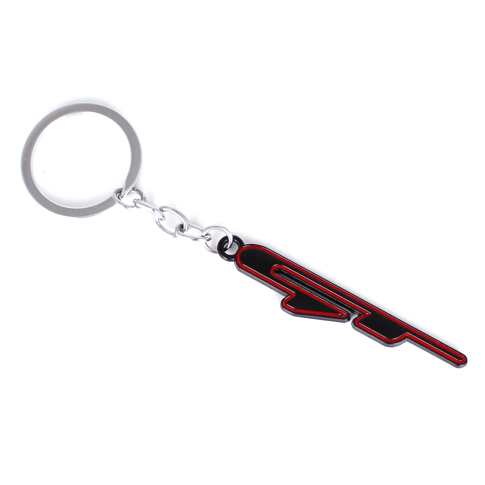 Black Red GT Key Chain Car Key Ring Keychain Fit for Sportage Optima K5 K3 Forte Stinger Soul Sorento Cadenza Elantra Etc