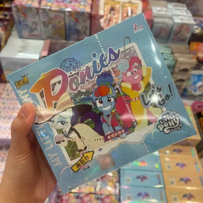 100% 정품 Kayou Little Pony 우정은 마법의 카드입니다 애니메이션 귀여운 재미 있은 파티 우정 영원한 Huiyue 팩 Collectible Card