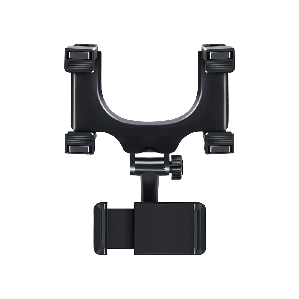 Rearview Mirror Phone Holder for Car Free Rotation Adjustment Phone Mount Stable Gripper Smartphone Navigation Bracket