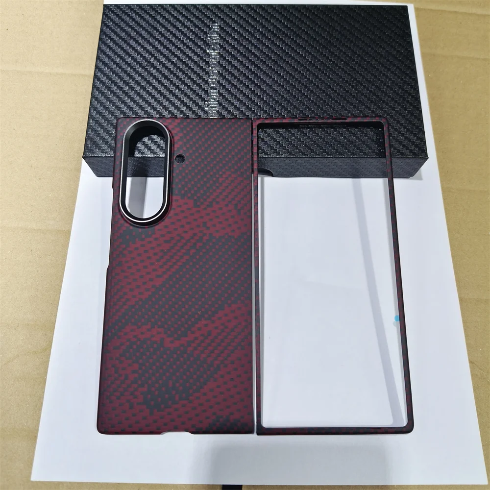 สำหรับซัมซุง กาแลคซี่ ซีพับ 7 เคสคาร์บอนไฟเบอร์อะรามิดเคฟลาร์ฝาครอบเกราะน้ำหนักเบาบางเฉียบฝาครอบป้องกันทนทานทนทาน