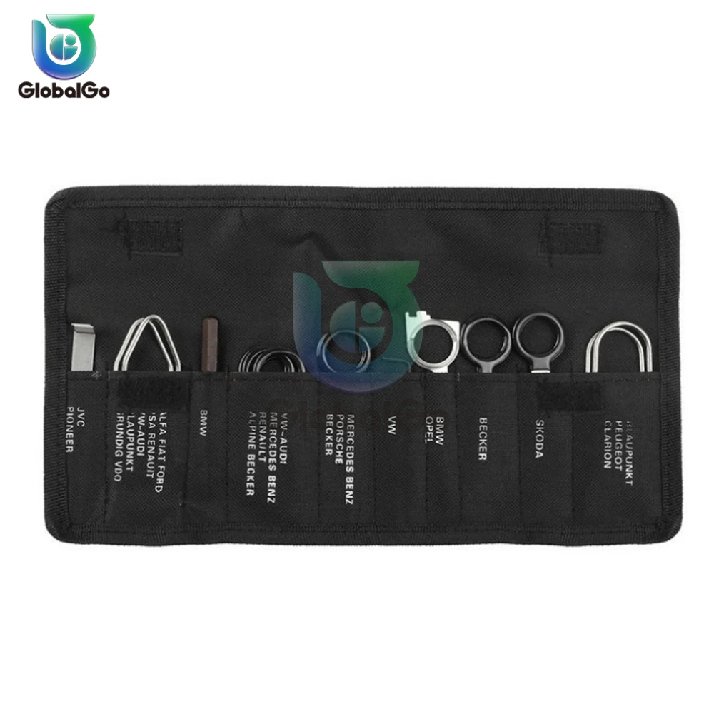20 pezzi set di strumenti per la rimozione di lettori CD stereo per auto accessori autoradio kit di rimozione di chiavi di installazione