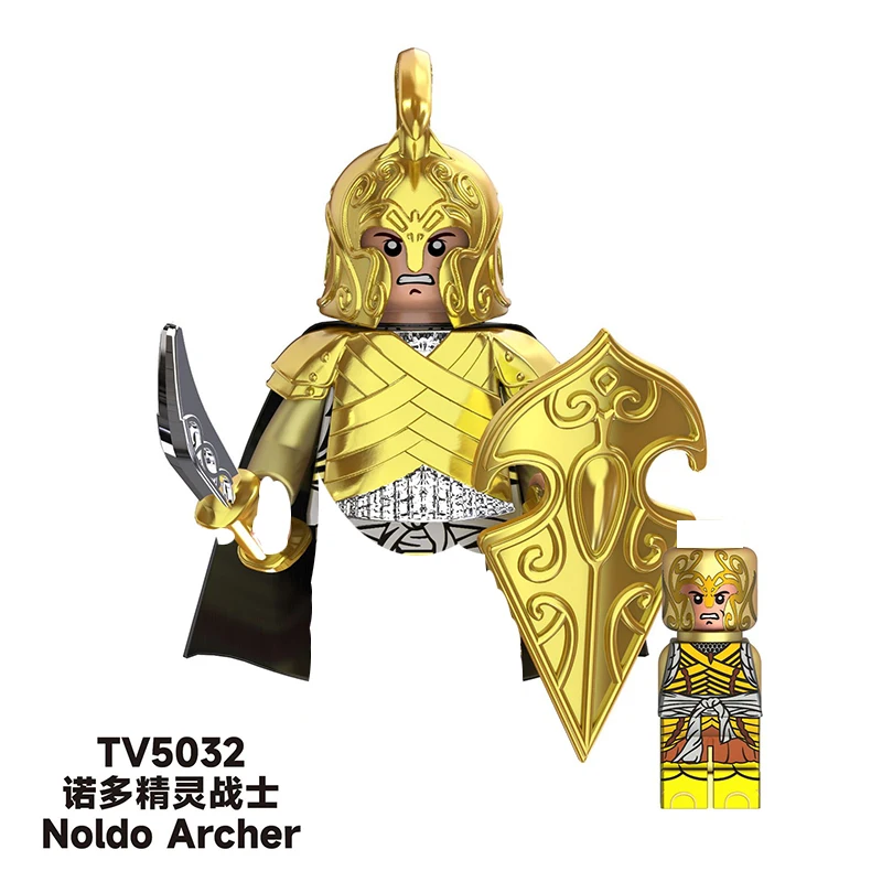 Herr der Ringe Hobbit Minifiguren Mittelalterliche Filmfiguren Bausteine Figuren DIY Zusammenbaubare Ziegelsteine Puppen Kreative Kollokation