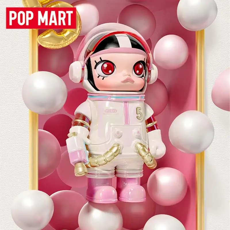 POP MART MEGA SPACE MOLLY 100% serie 4 caja ciega caja misteriosa adornos Kawaii figuritas decoración del hogar muñecas modelo de escritorio niñas